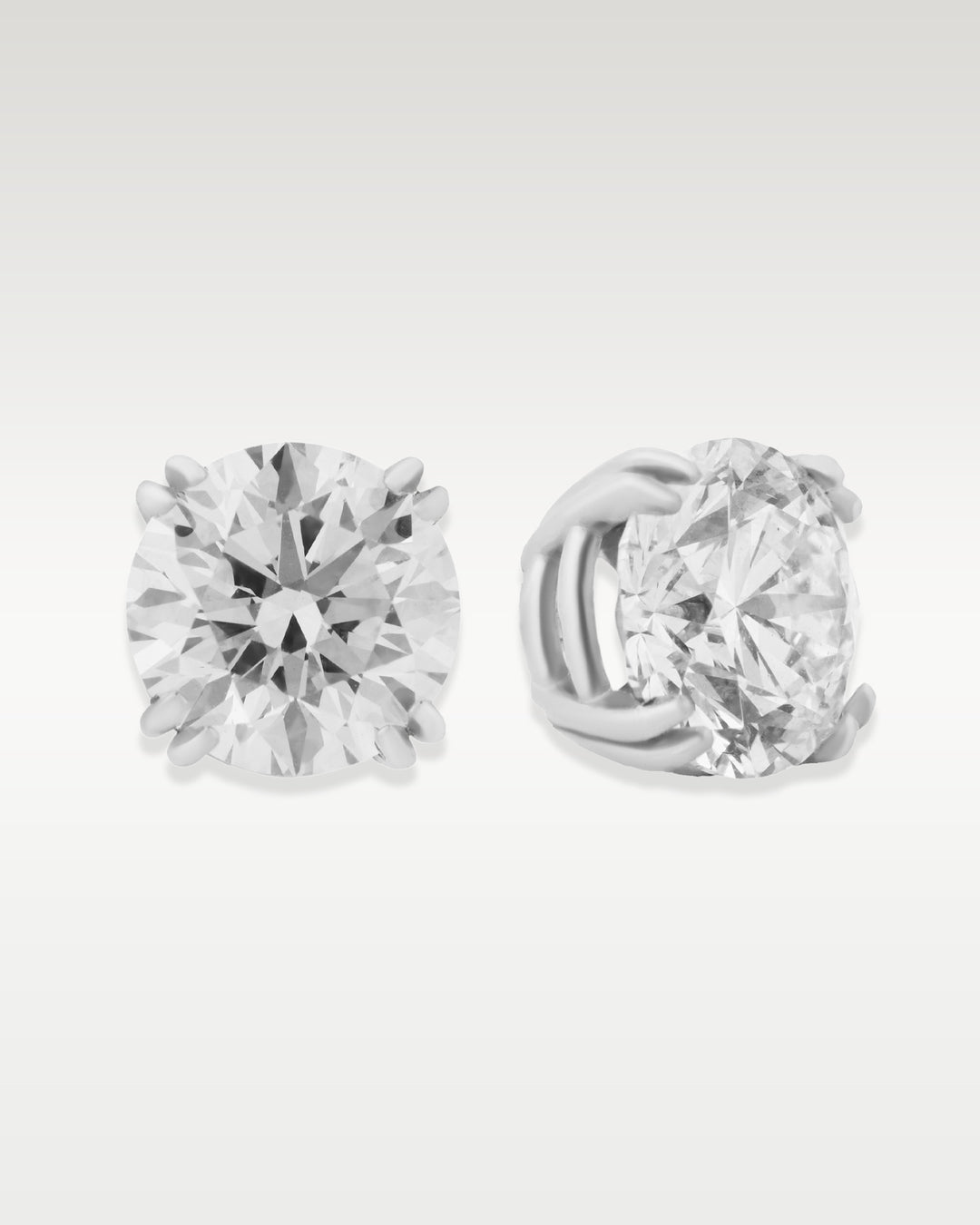 Basket Set Lab Grown Diamond Stud Earrings | Bitton Diamonds Dallas