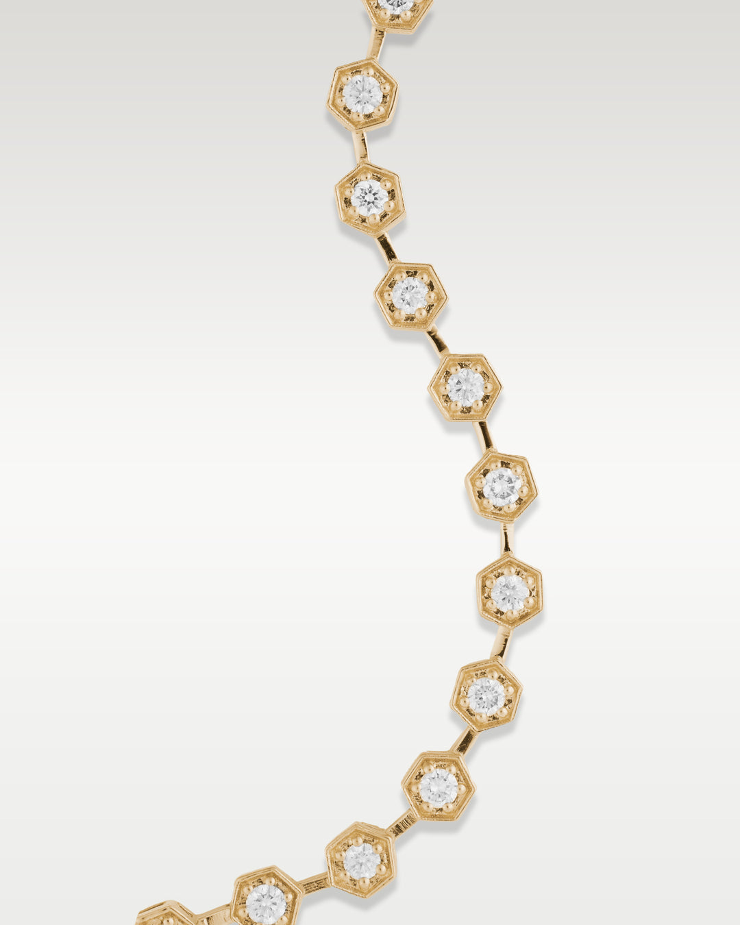 Yellow Gold Honeycomb Diamond Bracelet | Bitton Diamonds Dallas