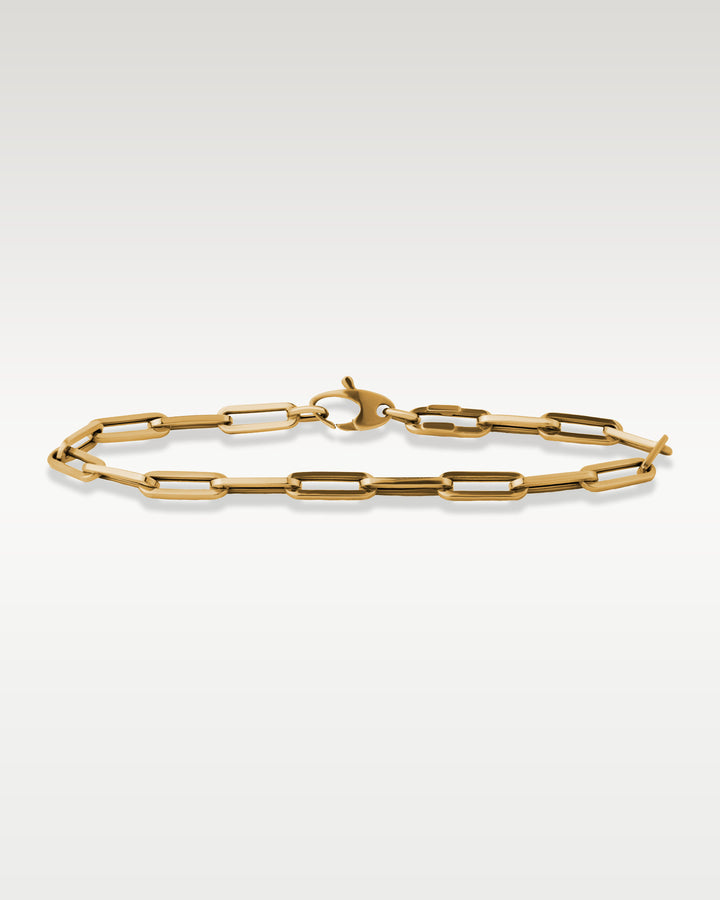 Yellow Gold Paperclip Bracelet | Bitton Diamonds Dallas