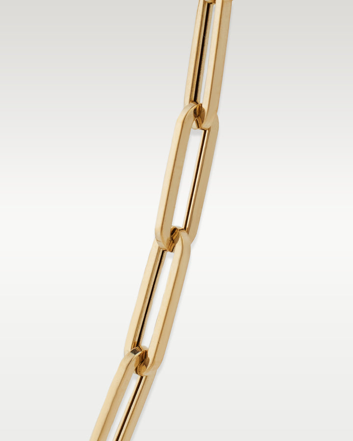 Yellow Gold Paperclip Necklace | Bitton Diamonds Dallas